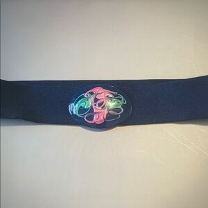 Navy Belt with Colorful Buckle